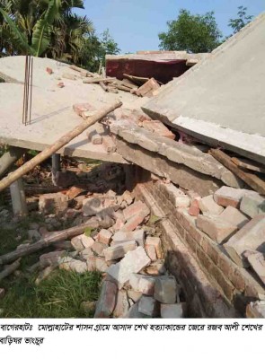 বাগেরহাটে হত্যাকান্ডের জেরে আবারও বাড়িঘর ভাংচুর ও লুটপাট